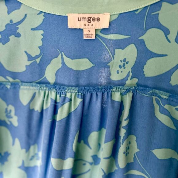 Umgee Two Tone A Lined floral Sundress with Flutter Cap Sleeves Women’s Small - Picture 13 of 14